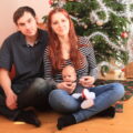 Vánoce - rodina s miminkem